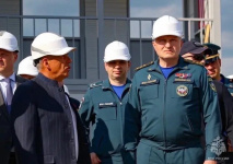 Глава МЧС России проконтролировал ход строительства тренировочного комплекса для пожарных и спасателей в Казани